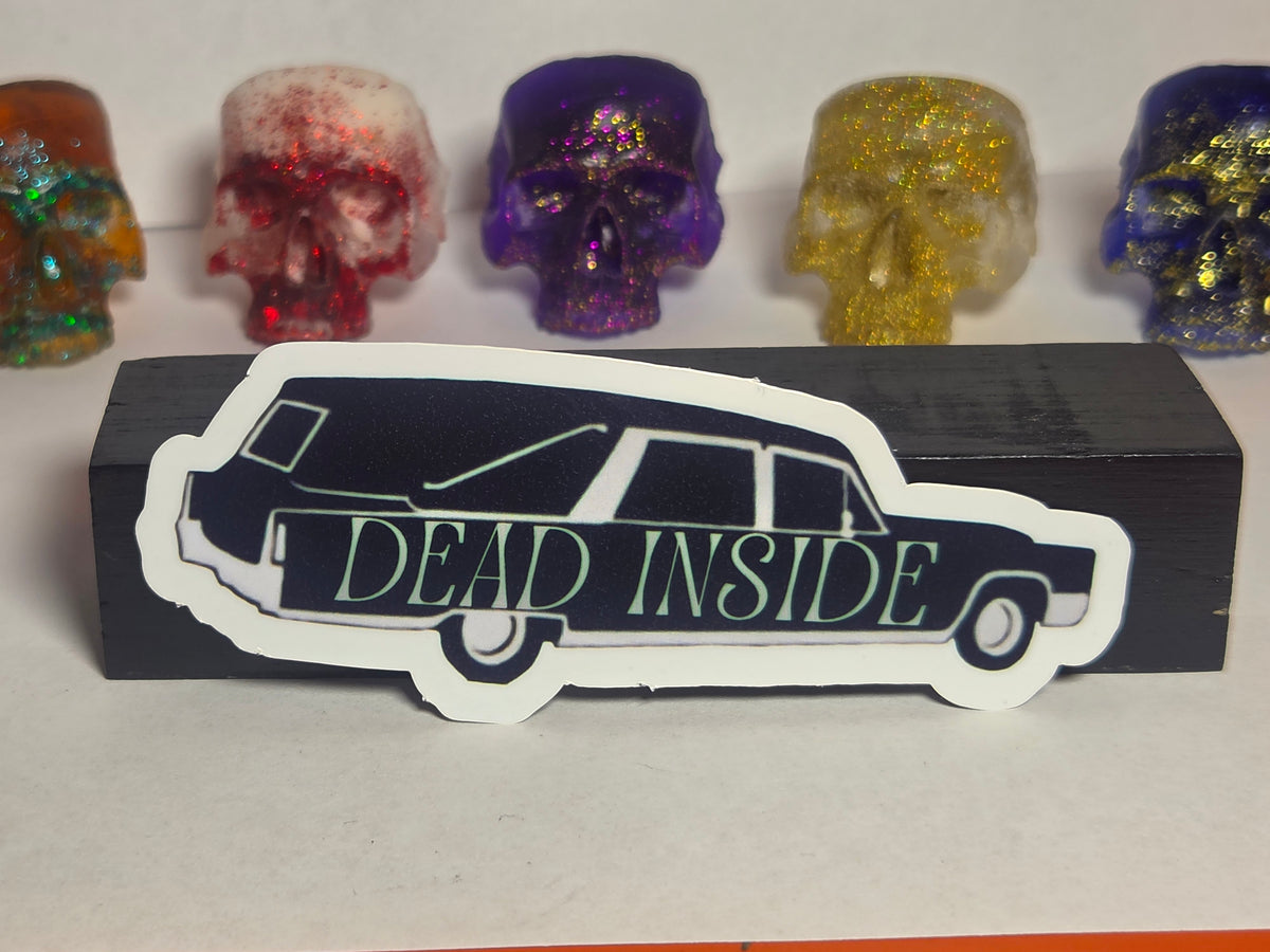 Dead Inside Hearse Sticker