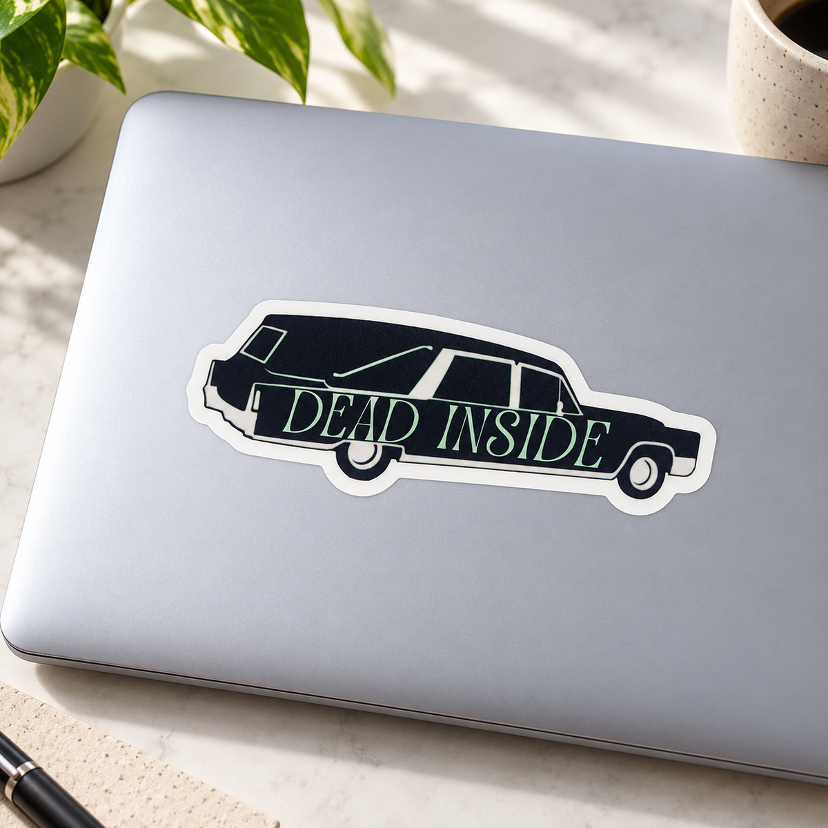 Dead Inside Hearse Sticker