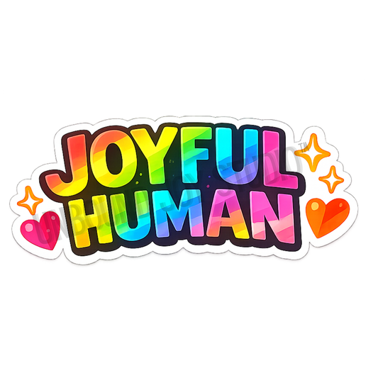 Joyful Human Rainbow Sticker
