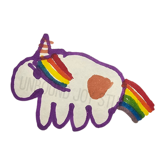 Oonacorn Sticker – Student-Designed Rainbow Unicorn